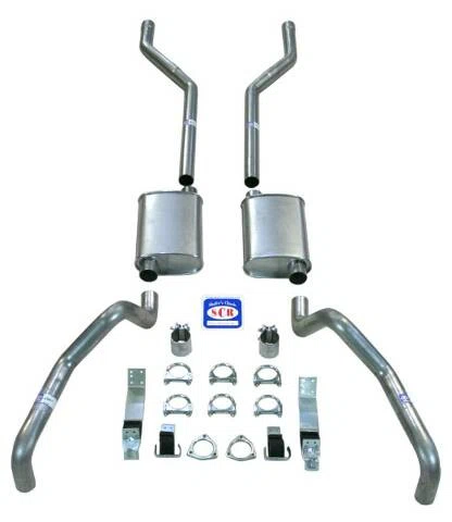 Fits 1967 - 1969 Camaro 2-1_2_ Exhaust System with Small Block with Long Style Headers 23032